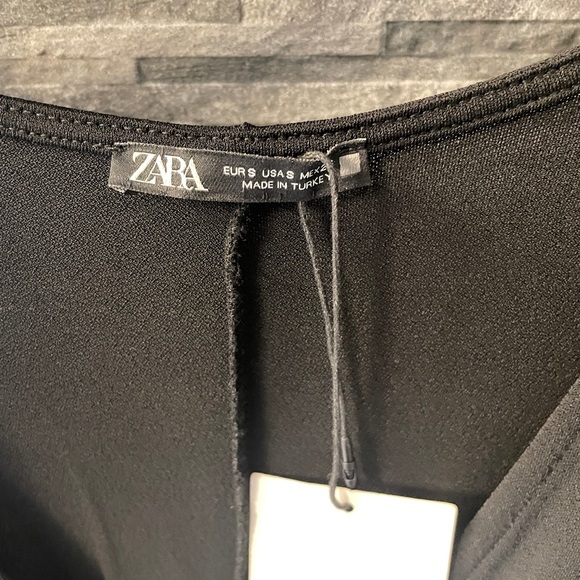 Zara Black Jersey Dress Size Small - Picture 13 of 15